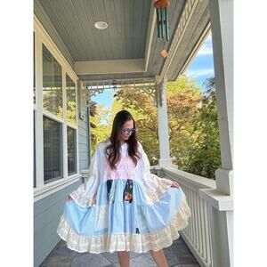 Handmade Howdy Howdy Howdy Graphic Baby Doll Dress Plus Size ~ SAME DAY SHIP